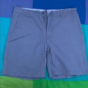 Gray cargo shorts